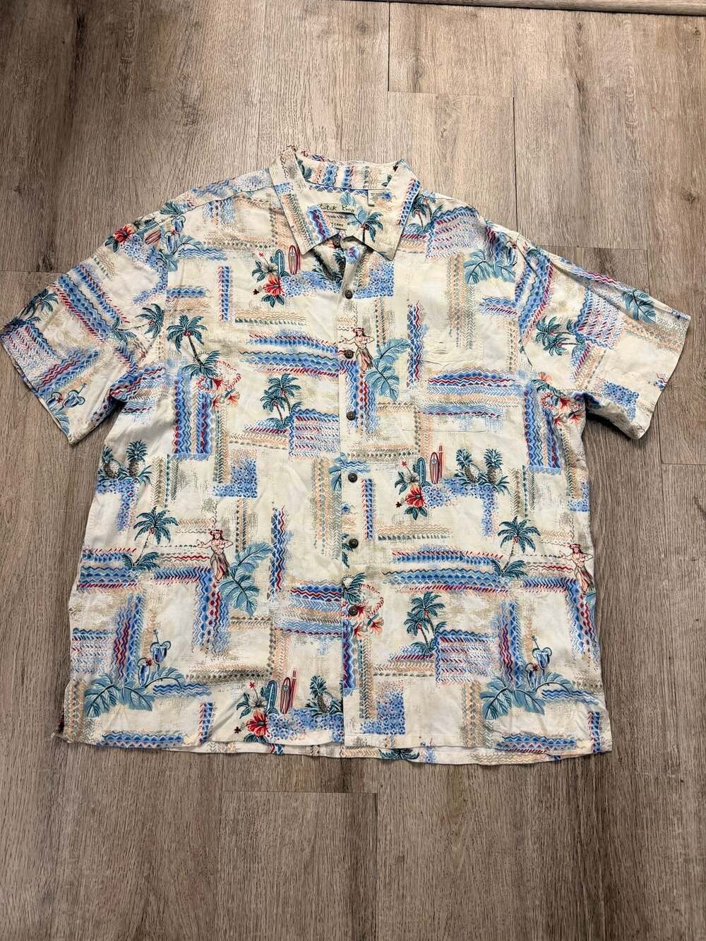 Batik Bay Men's XXL Hawaiian Shirt Short Sleeve Tropical Print